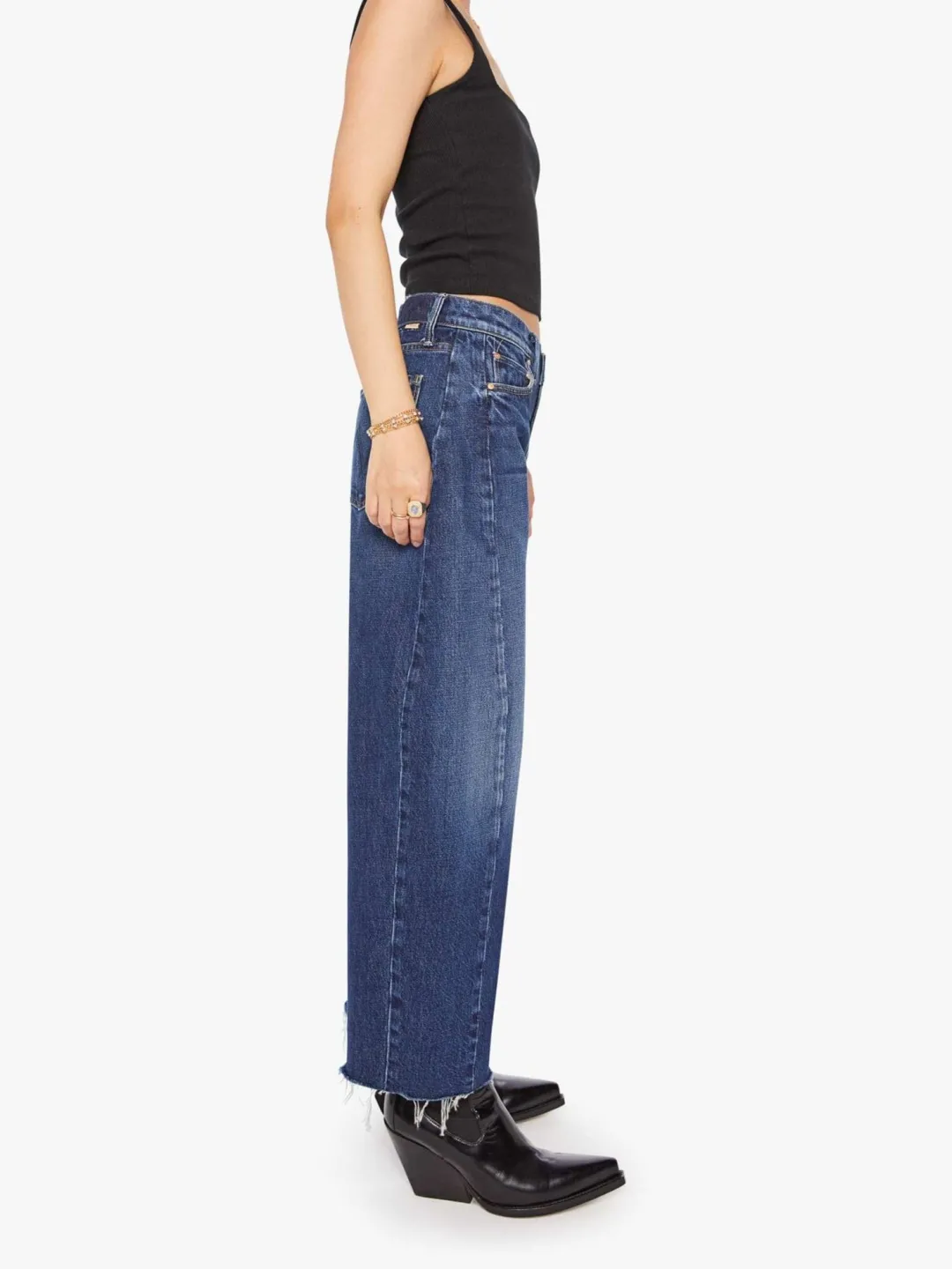 PETITES The Lil' Mid Rise Full Pipe Flood Jeans