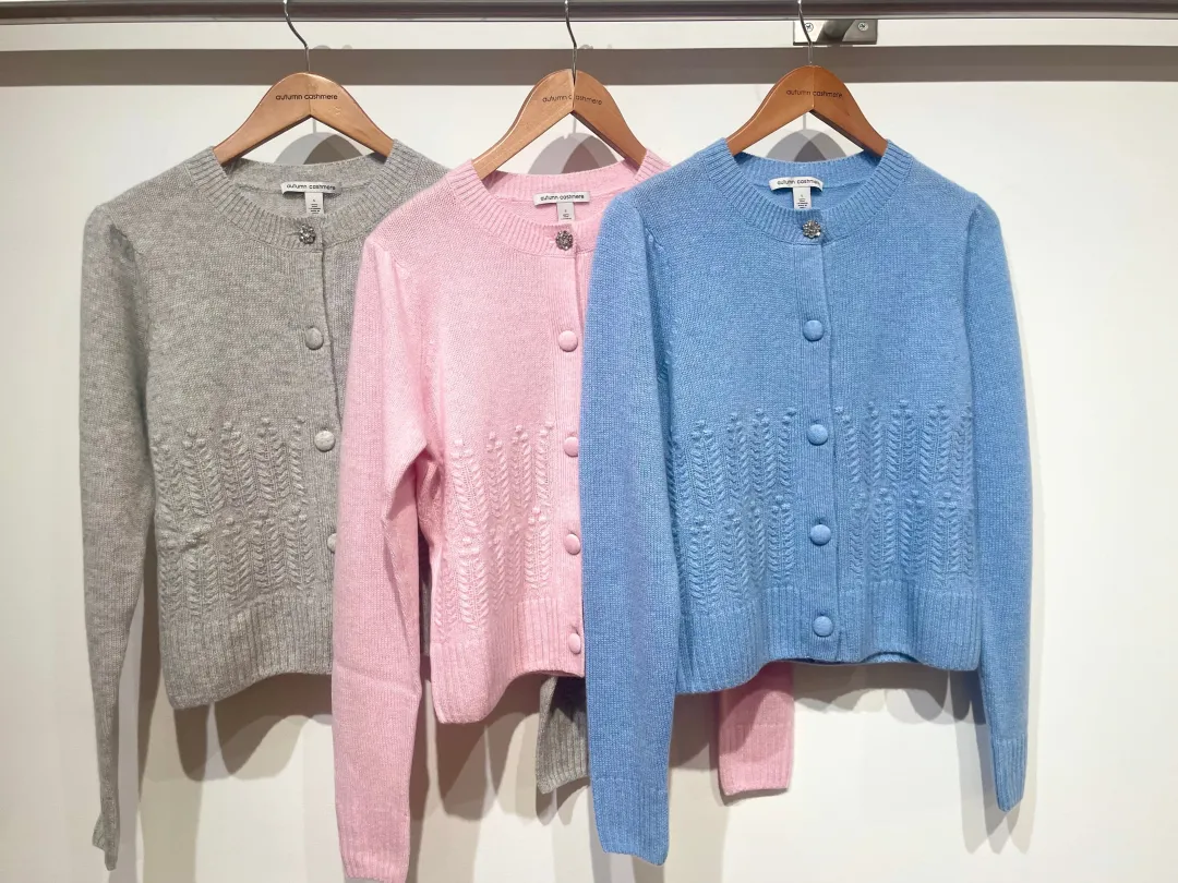 Puff Sleeve Popcorn Stitch Cardi