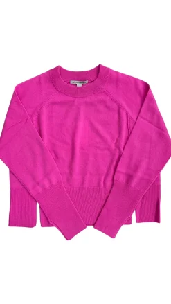 Raglan Crew With Side Slits