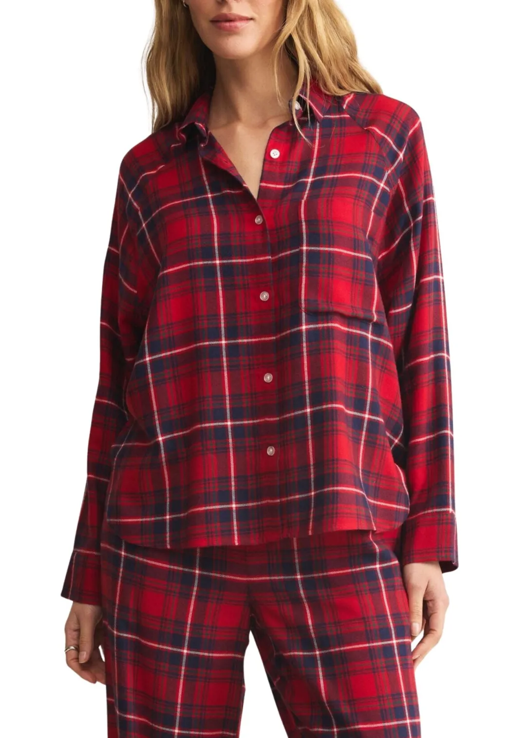 River Plaid Button Up
