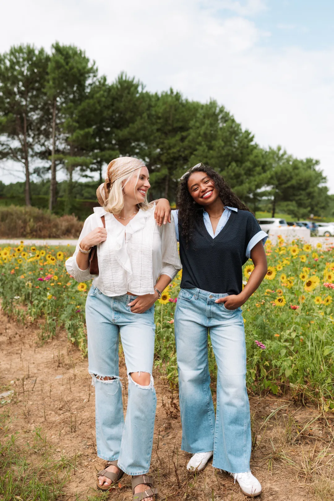 Saige Wide Leg Crop Jeans With Panel