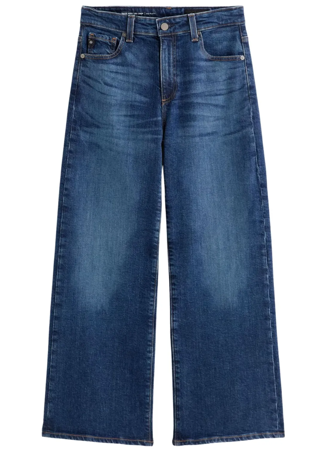 Saige Wide Leg Crop Jeans in Veiled