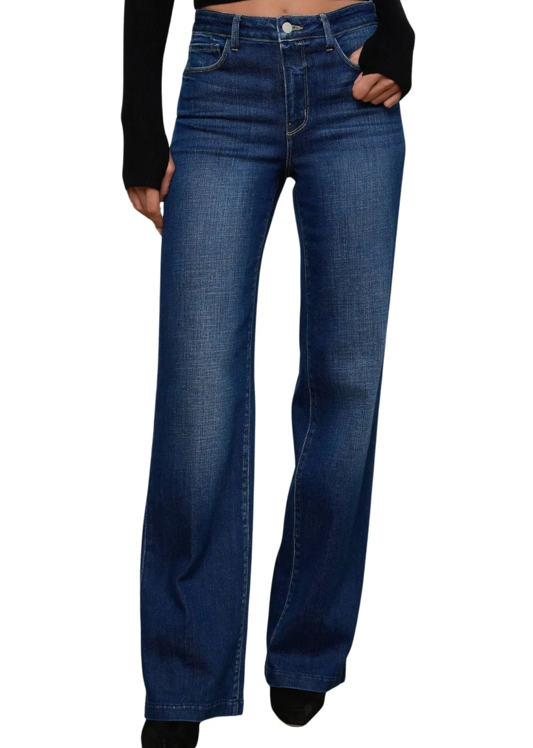 Scottie High Rise Wide Leg Jeans