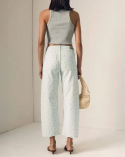 Selena Mid Rise Crop Jeans