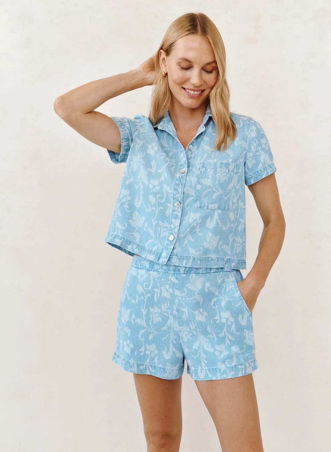 Short Sleeve Pocket Button Down