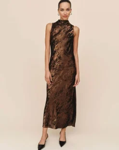 Side Slit Bias Maxi Skirt