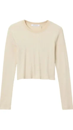 Sienna Luxe Rib Cropped Long Sleeve Tee