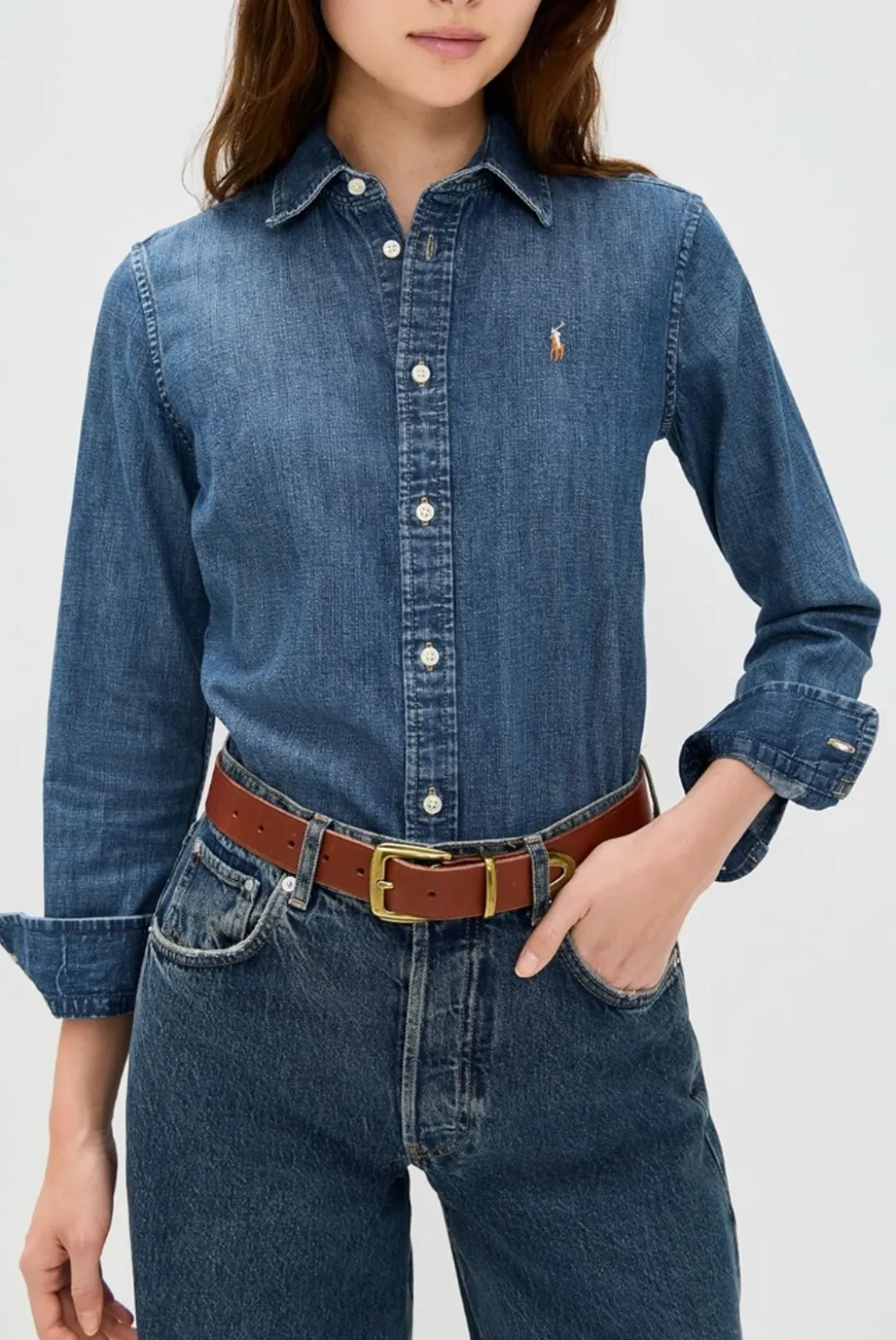Slim Fit Denim Shirt