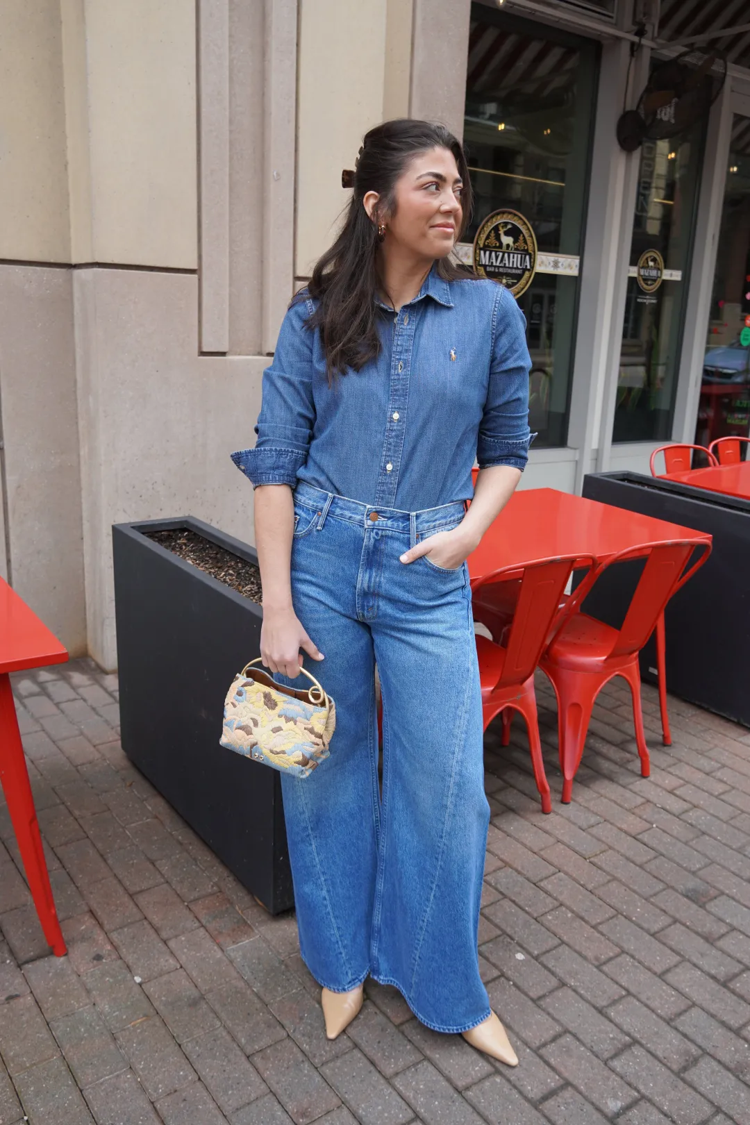 Slim Fit Denim Shirt