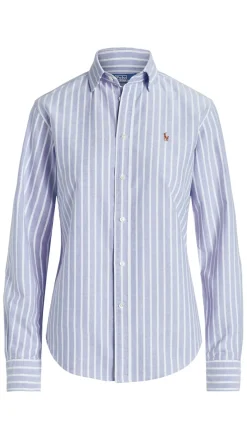 Slim Fit Striped Oxford Shirt