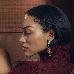 Snake Drop Earring