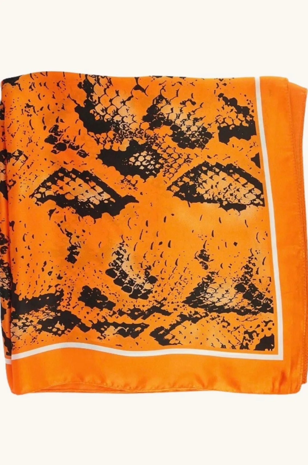 Snake Printed Silky Scarf