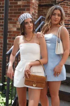 Strapless Skort Romper