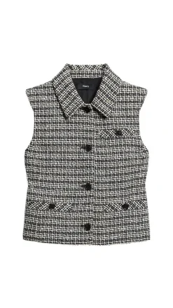 Stripe Tweed Vest