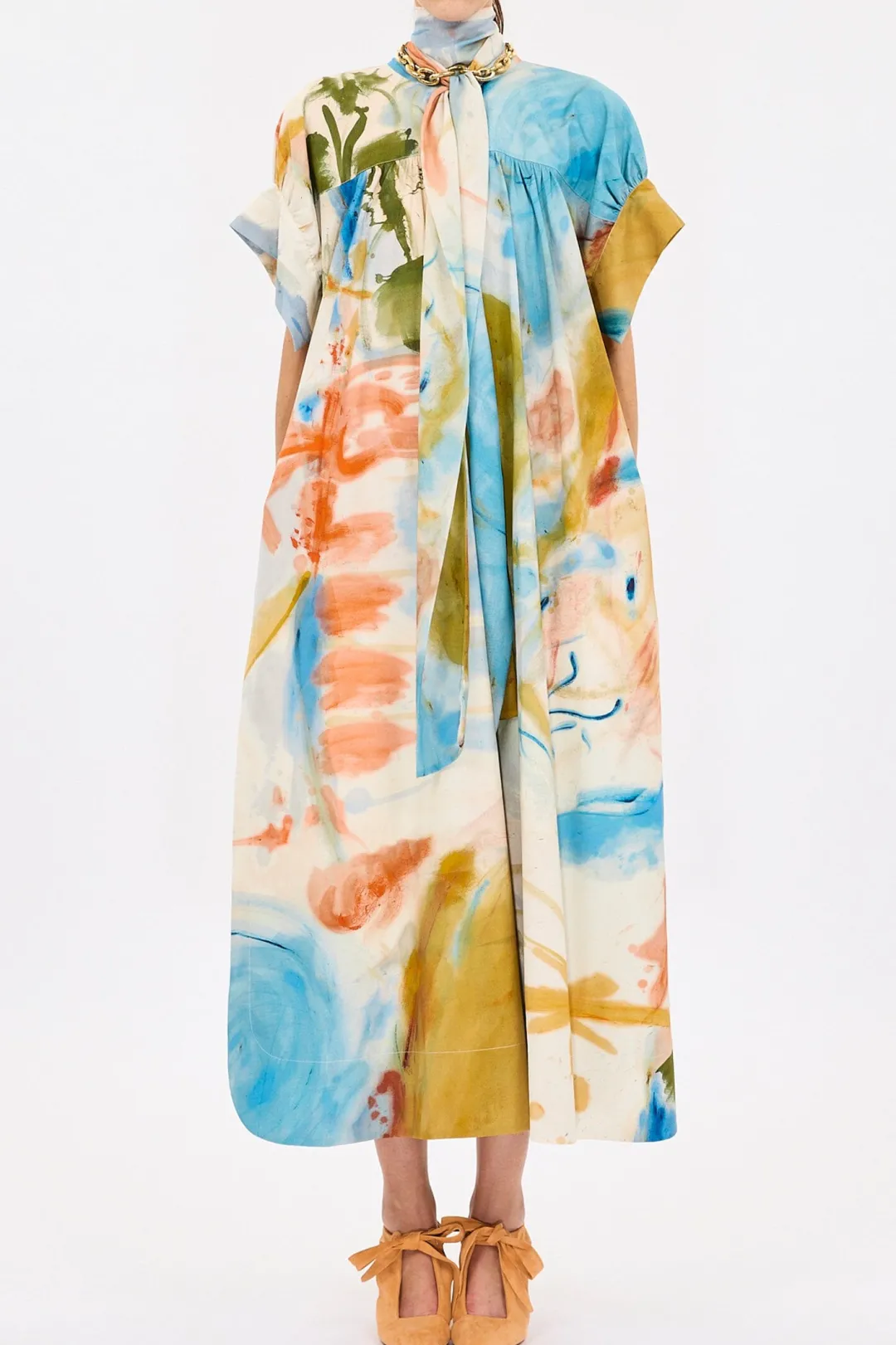 Studio Short Sleeve Cotton Dress