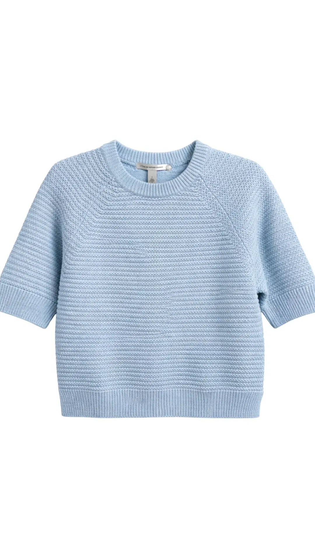 Texture Stitch Short Sleeve Raglan Crew