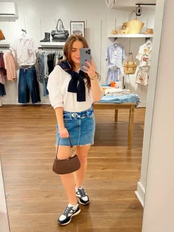 The Ditcher Mini Fray Skirt