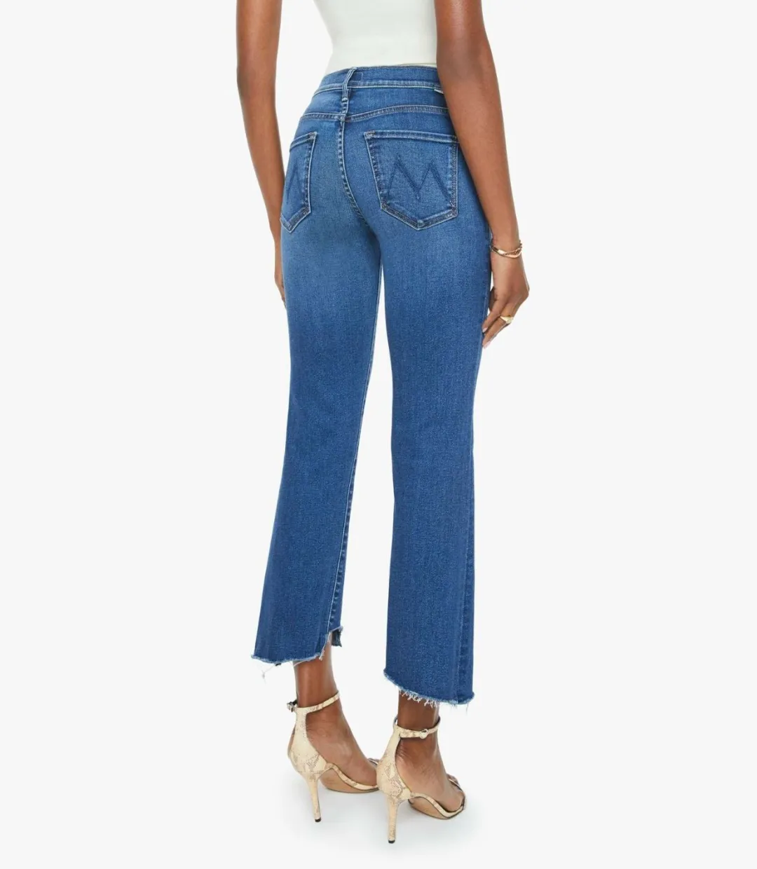 The Insider Crop Pointy Fray Jeans