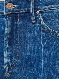 The Insider Crop Pointy Fray Jeans