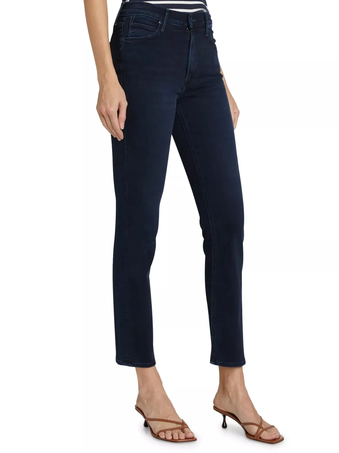 The Mid Rise Dazzler Ankle Jeans in Chip On My Shoulder