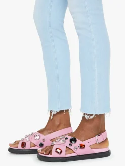 The Mid Rise Dazzler Crop Fray Jeans