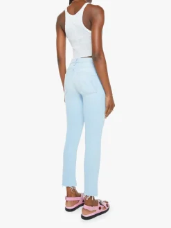 The Mid Rise Dazzler Crop Fray Jeans