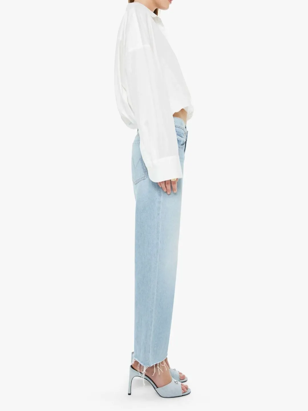 The Mid Rise Rambler Zip Ankle Fray Jeans