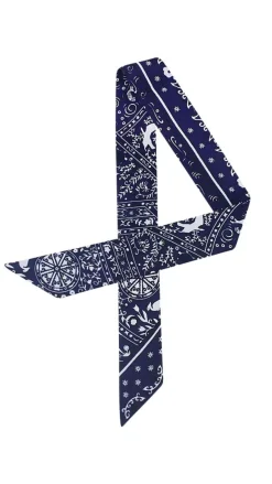 Twilly Bandana Scarf Navy