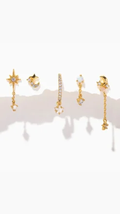 Twinkle Opal Earring Set