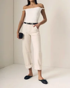 Utility Soft Barrel Jeans With Cuff