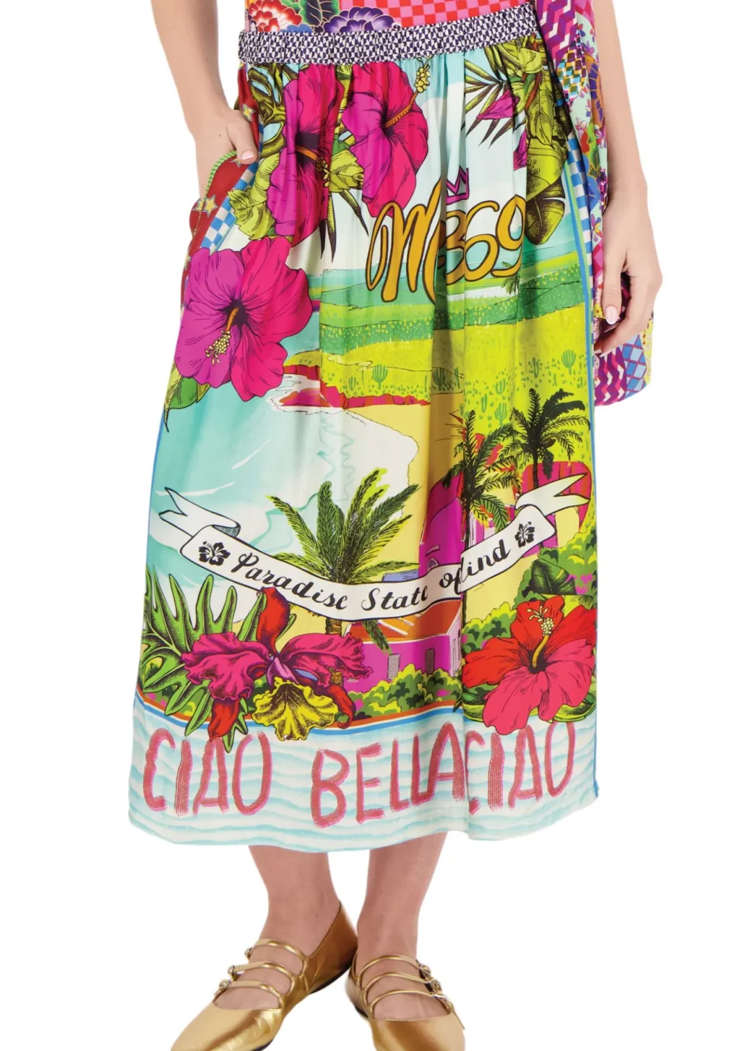 Vanessa Printed Midi Skirt