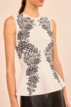 Vanna Printed Knit Pullover