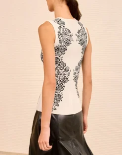 Vanna Printed Knit Pullover