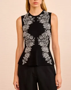 Vanna Printed Knit Pullover