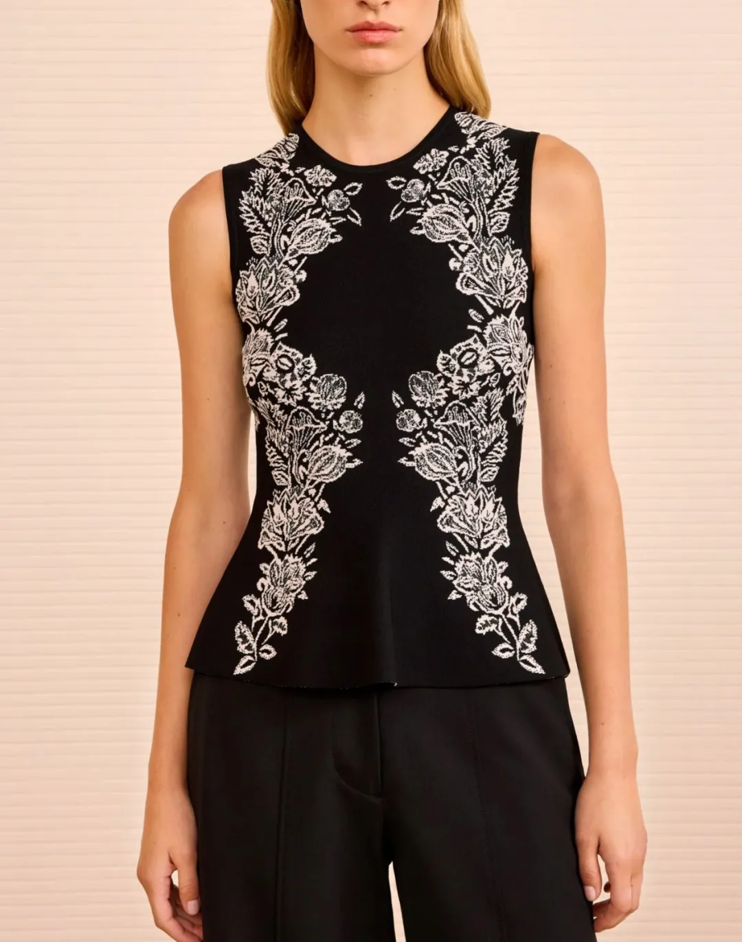 Vanna Printed Knit Pullover