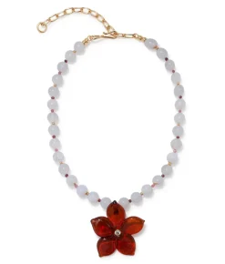 Vinca Flower Necklace