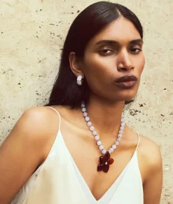 Vinca Flower Necklace