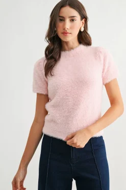 Wallace Fuzzy Sweater Top